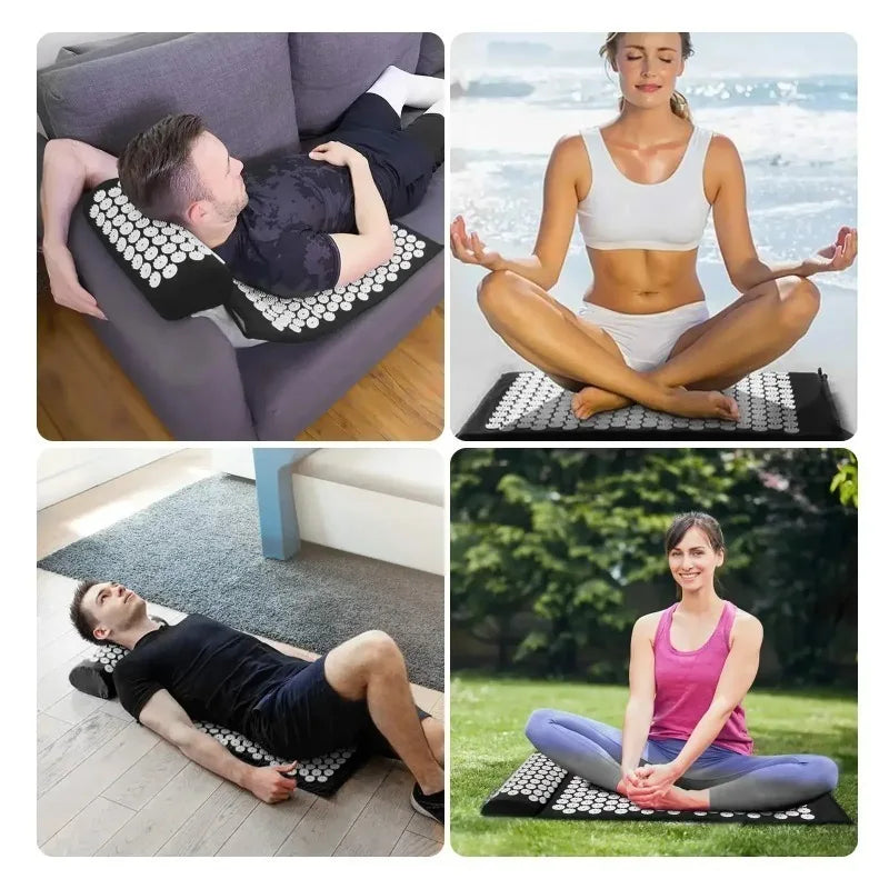 Acupressure Mat & Pillow Set — Full Body Stress & Pain Relief
